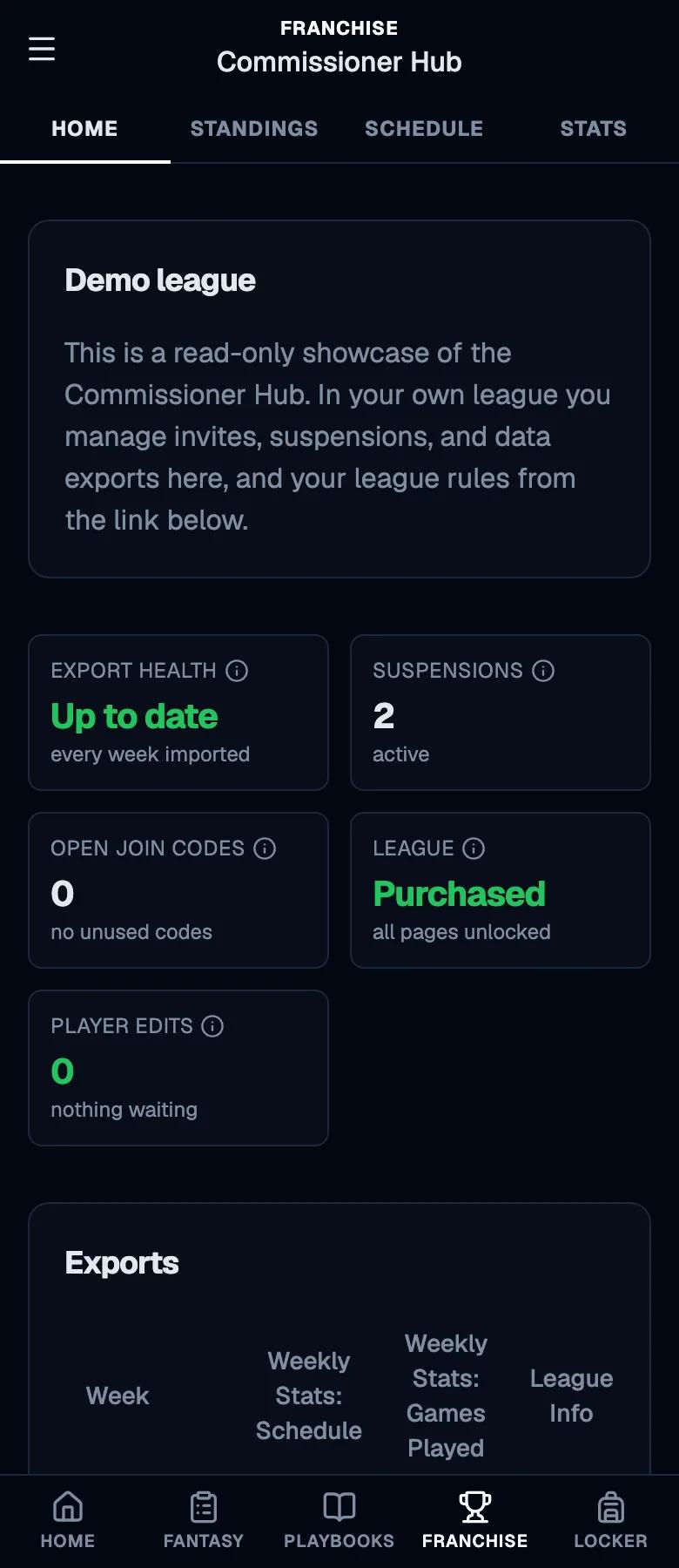 The Commissioner Hub on a phone