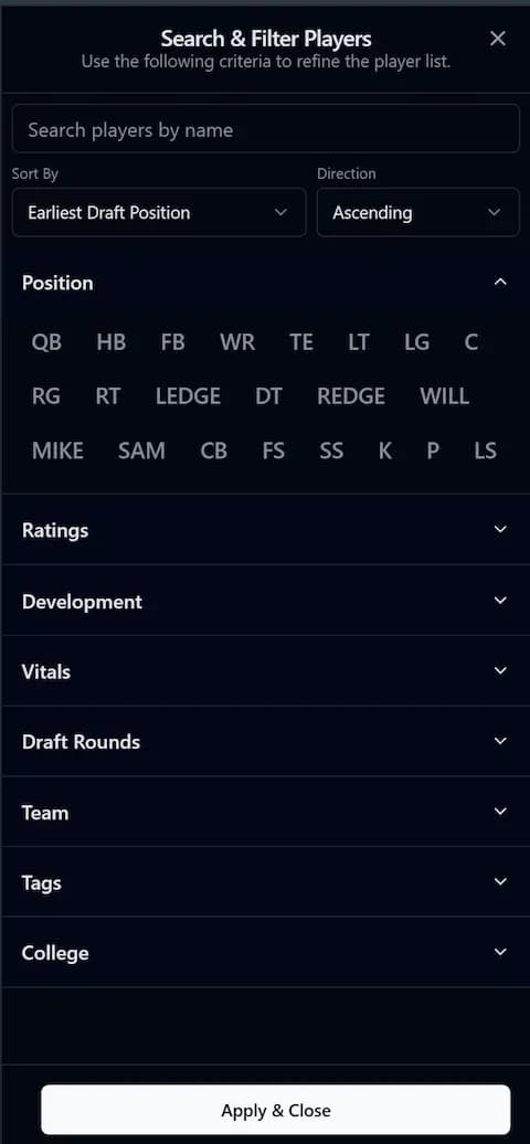 Advanced Search & Filtering