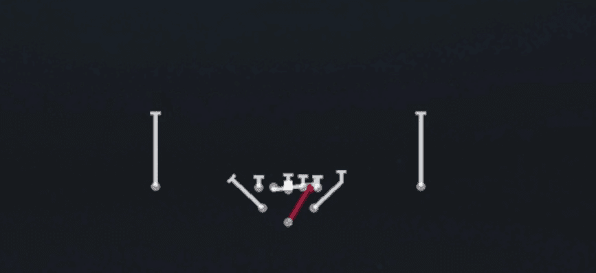 Play diagram for Power O from Full House Normal Wide in Madden 27