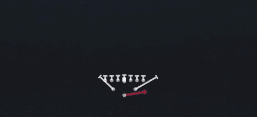 Play diagram for HB Sweep from Full House Tight in Madden 27