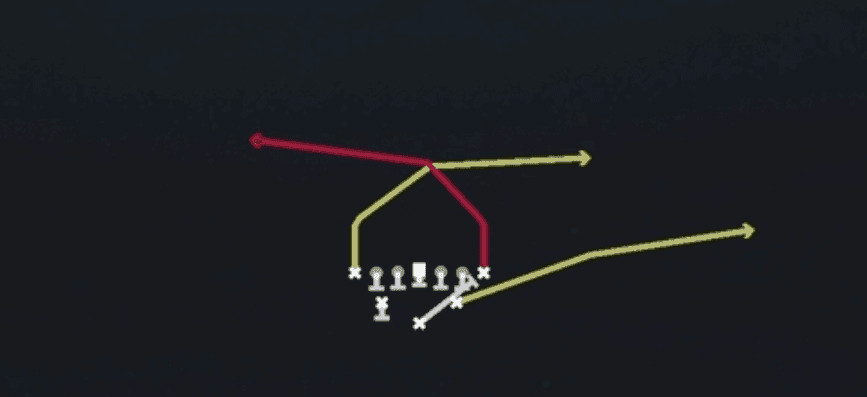 Play diagram for PA Power O from Full House Tight in Madden 27