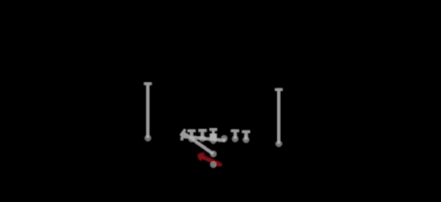 Play diagram for HB Counter Wk from I Form Close in Madden 27