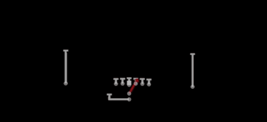 Play diagram for FB Dive Strong from I Form Pro in Madden 27