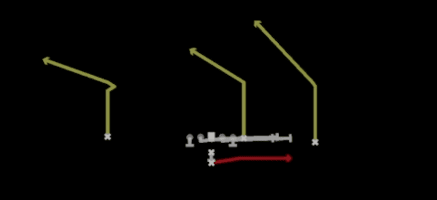 Play diagram for HB Slip Screen from I Form Pro in Madden 27