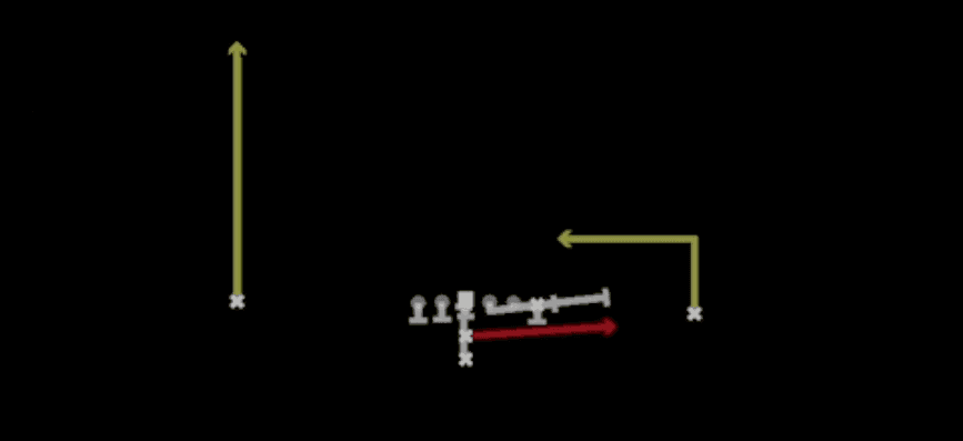 Play diagram for PA FB Screen from I Form Pro in Madden 27