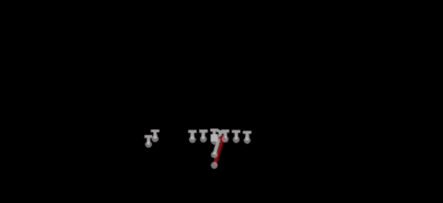 Play diagram for HB Iso from I Form Slot Stack in Madden 27