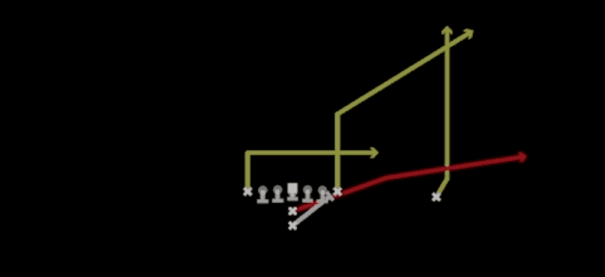 Play diagram for PA Power O from I Form Tight in Madden 27