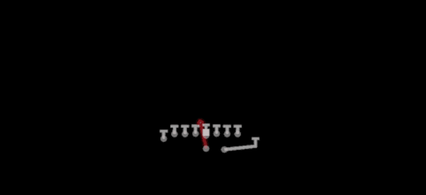 Play diagram for FB Dive Weak from Near Jumbo in Madden 27