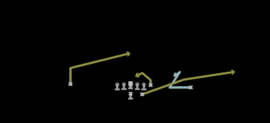 Play diagram for Spacing from Near Pro in Madden 27
