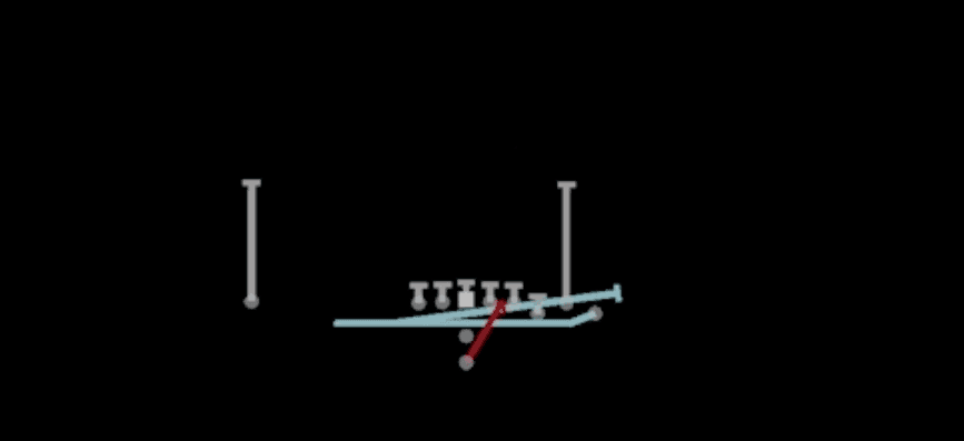 Play diagram for Dbl Mtn Duo Wrap from Pistol Bunch in Madden 27
