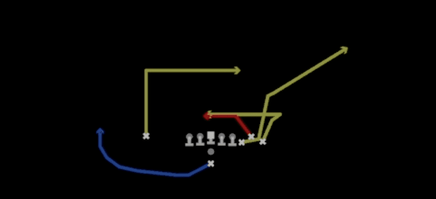 Play diagram for Smash Return from Pistol Bunch X Nasty in Madden 27