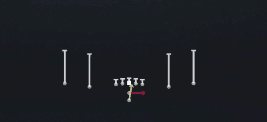 Play diagram for Read Option from Pistol Spread in Madden 27