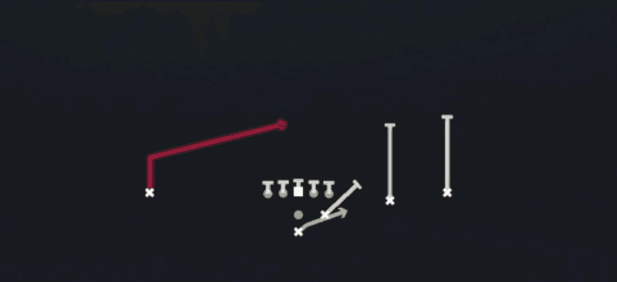 Play diagram for Stretch Alert X Lookie from Pistol Strong Slot Open in Madden 27