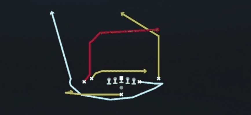 Play diagram for Cheat Fk Swing Wheel from Pistol Tight Y Off Flex in Madden 27