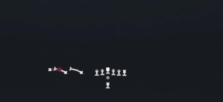 Play diagram for WR Screen from Pistol Trips in Madden 27