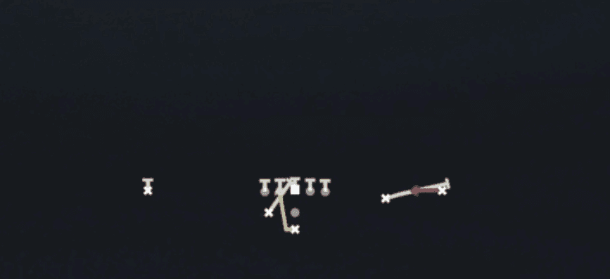 Play diagram for Zone Alert Smoke from Pistol Weak Slot Open in Madden 27