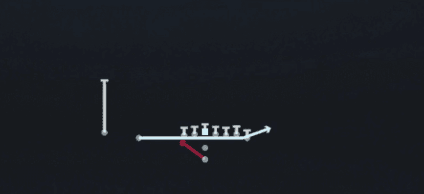 Play diagram for Zone Fake Jet from Pistol Wing Slot in Madden 27