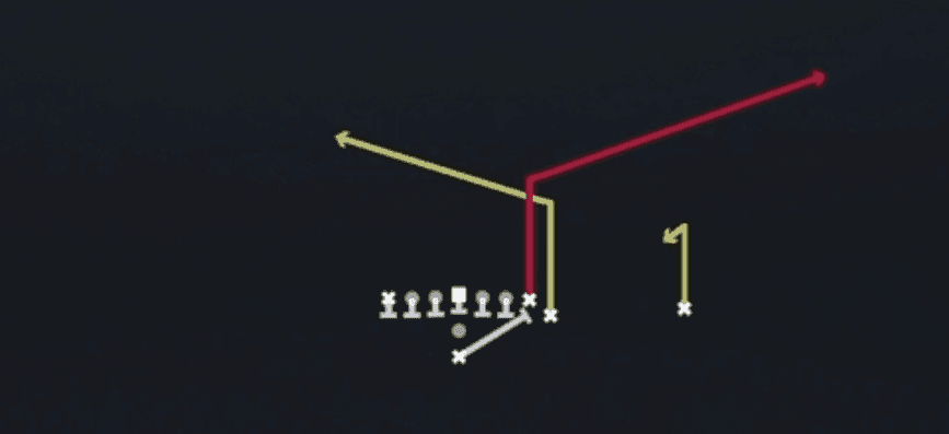 Play diagram for PA Power O from Pistol Wing Tight Z in Madden 27