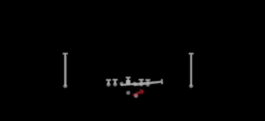 Play diagram for Buck Sweep from Shotgun Ace Offset in Madden 27