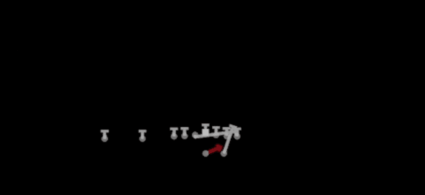 Play diagram for QB Power from Shotgun Ace Slot in Madden 27