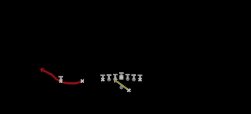 Play diagram for RPO Alert Bubble from Shotgun Ace Slot Offset in Madden 27
