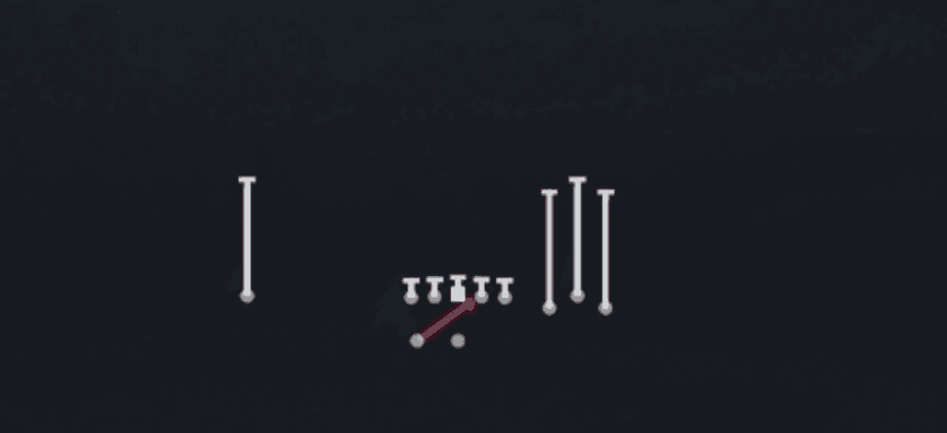 Play diagram for Inside Zone from Shotgun Bunch Spread in Madden 27