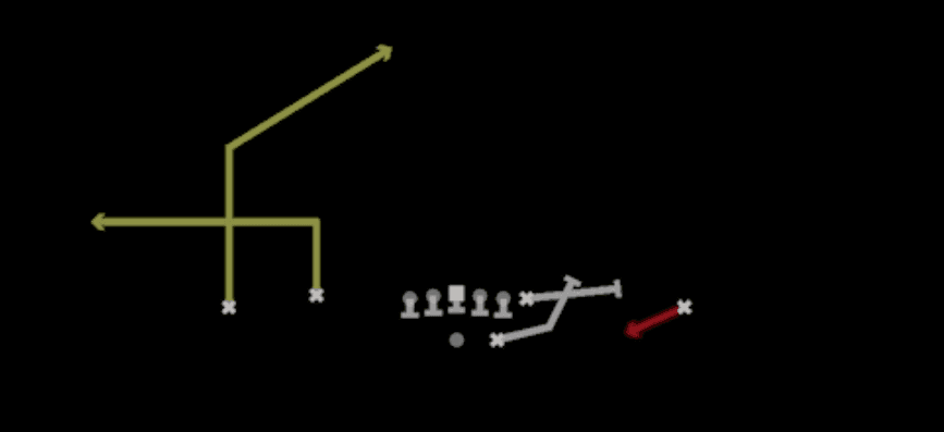 Play diagram for FL Screen from Shotgun Doubles Flex in Madden 27