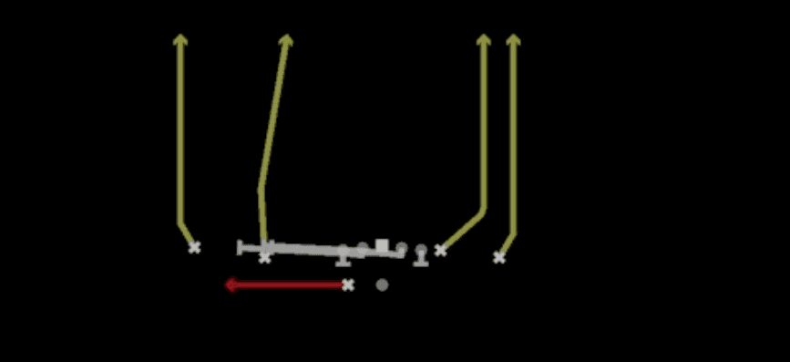 Play diagram for HB Slip Screen from Shotgun Doubles Z Close Wk in Madden 27
