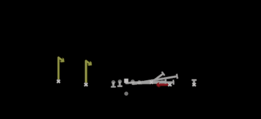 Play diagram for Jailbreak Slot Screen from Shotgun Empty HB Wide in Madden 27