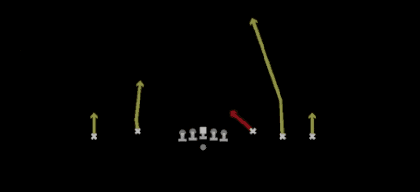 Play diagram for Hoss Y Juke from Shotgun Empty Trips Speed in Madden 27