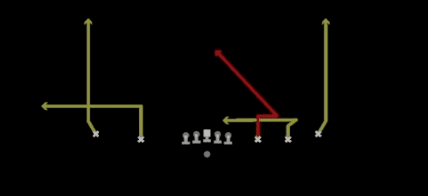 Play diagram for Stick N Nod from Shotgun Empty Y Slot in Madden 27