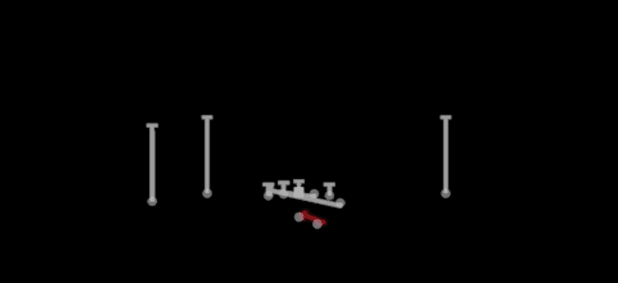 Play diagram for Counter Y from Shotgun Flex Y Off in Madden 27