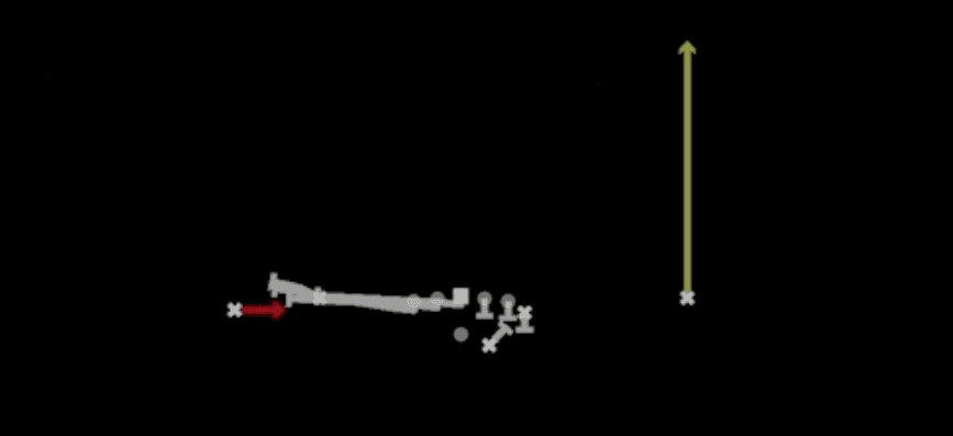 Play diagram for PA Jailbreak Screen from Shotgun Flex Y Off in Madden 27