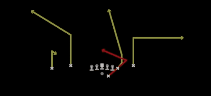 Play diagram for HB Circle from Shotgun Flex Y Off Close in Madden 27