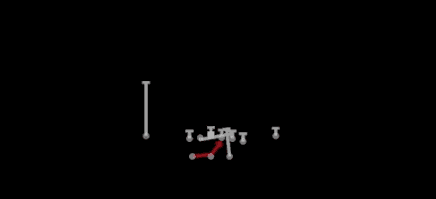 Play diagram for Y-Off Power O from Shotgun Gadget Package in Madden 27