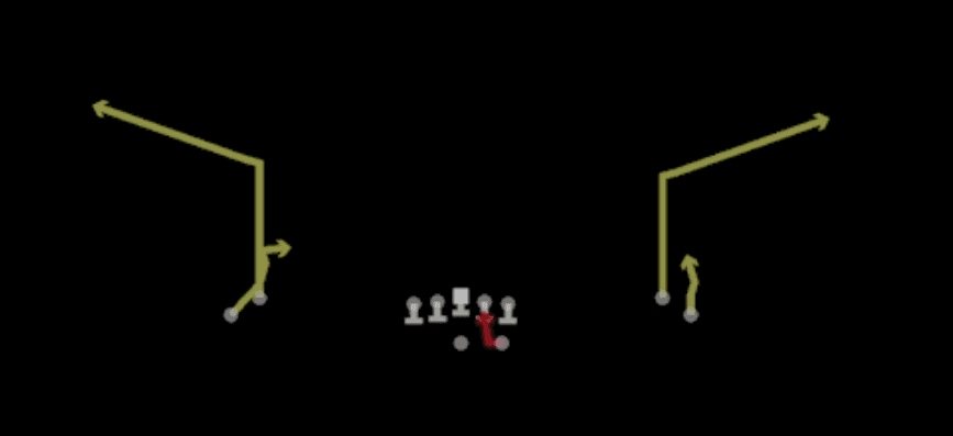 Play diagram for HB Draw from Shotgun Normal Flex Snug in Madden 27