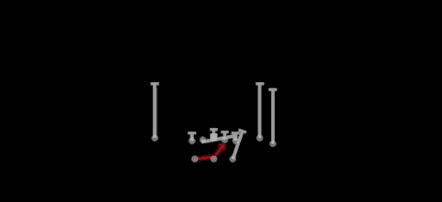Play diagram for HB Power O from Shotgun Split Close in Madden 27