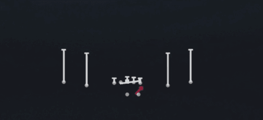 Play diagram for HB Counter from Shotgun Spread in Madden 27