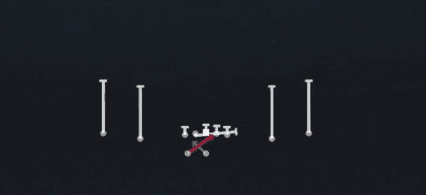 Play diagram for Cake Read Option from Shotgun Spread Y-Slot Wk in Madden 27