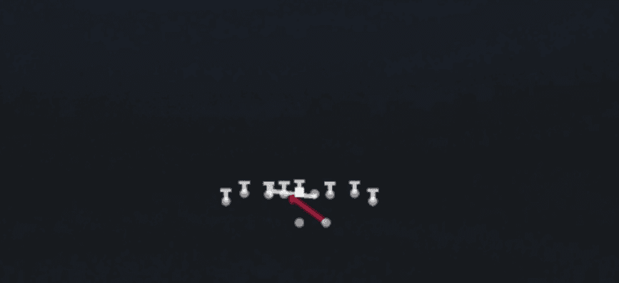 Play diagram for HB Quick Base from Shotgun Tight in Madden 27