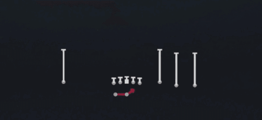 Play diagram for HB Off Tackle from Shotgun Trey Open in Madden 27