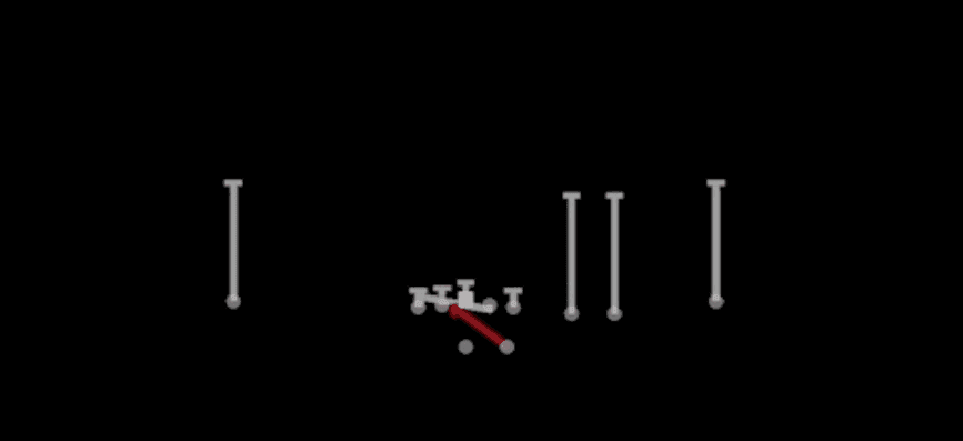 Play diagram for 45 Quick Base from Shotgun Trips Slots Close in Madden 27