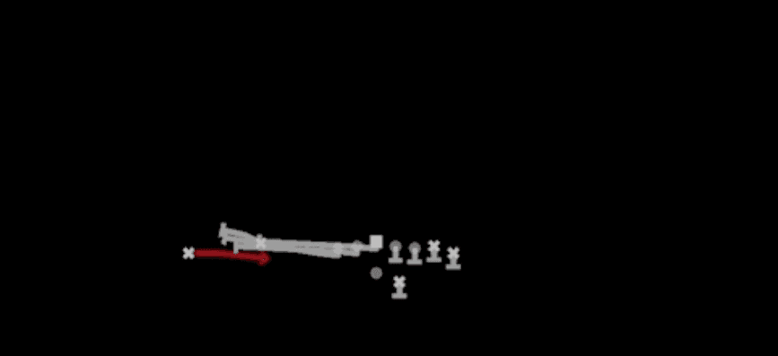 Play diagram for PA Jailbreak Screen from Shotgun Wing Flex Offset in Madden 27