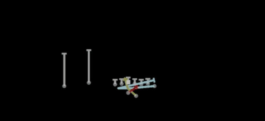 Play diagram for Y Lead Read Opt from Shotgun Wing Flex Offset in Madden 27