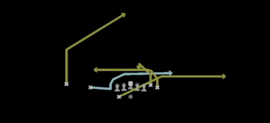 Play diagram for Mtn Mesh Traffic from Shotgun Wing Slot Wk in Madden 27