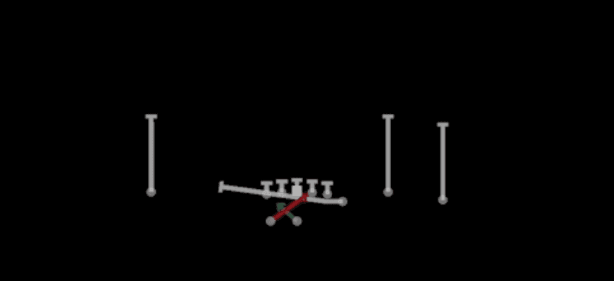 Play diagram for Y Lead Read Option from Shotgun Y Off Trio Wk in Madden 27