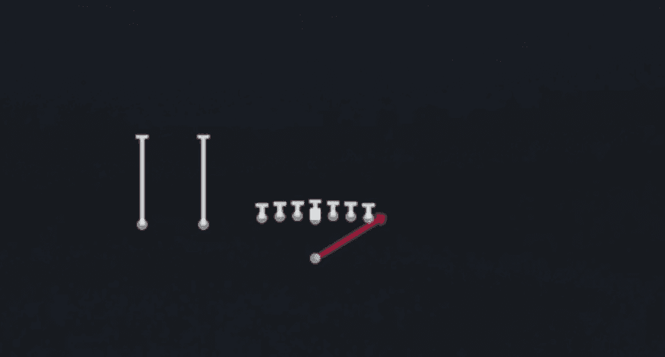 Play diagram for HB Stretch from Singleback Ace Slot in Madden 27