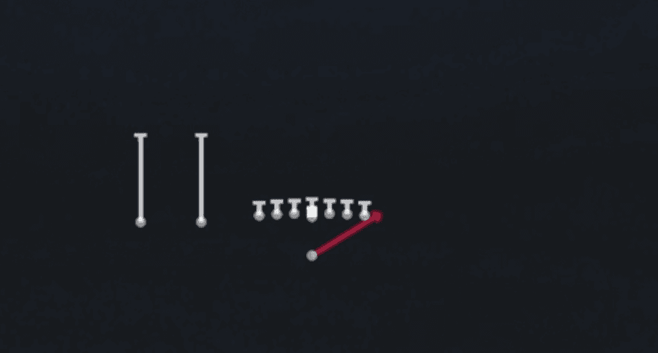 Play diagram for Wide Zone from Singleback Ace Slot in Madden 27