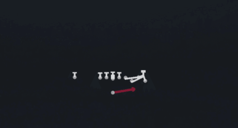 Play diagram for Crack Toss from Singleback Bunch Ace in Madden 27