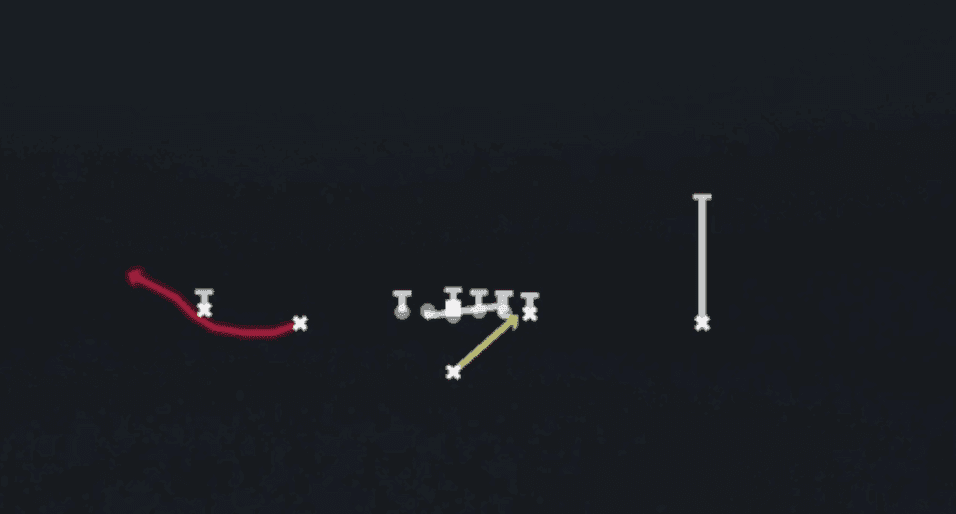 Play diagram for HB Power O Alert Bubble from Singleback Doubles in Madden 27